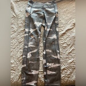 Athleta Gray Camouflage Leggings